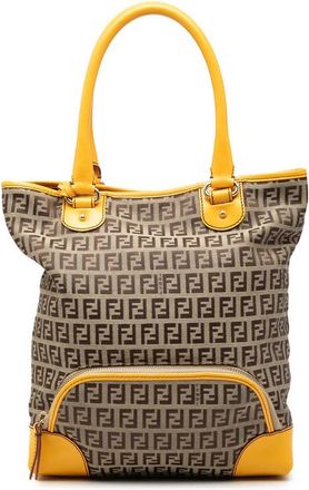 Fendi Pre-owned Fendi Zucchino Canvas Chef Front Pocket Shopping Tote Ladies 6K7ZVA19KQT07U24