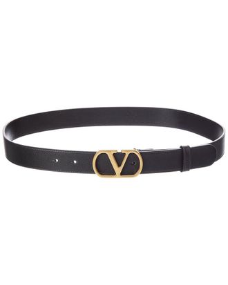 Valentino Vlogo Leather Belt