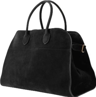 Generic Soft Suede Satchels Bags for Women,Vintage Top Handle Fashion Handbags,PU Women Commuting Faux Leather Casual Handle Bag (black chamois)