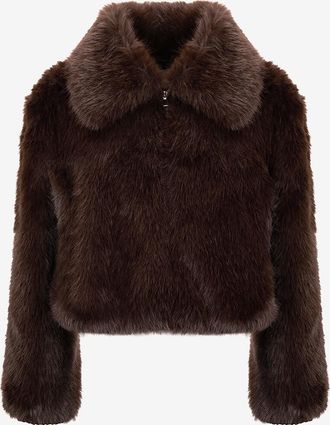 Frankie Shop Kurze Bomberjacke aus synthetischem Pelz Hope