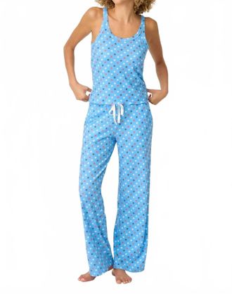 PJ Salvage Cami Spangled Summer Set In Bay Blue Star