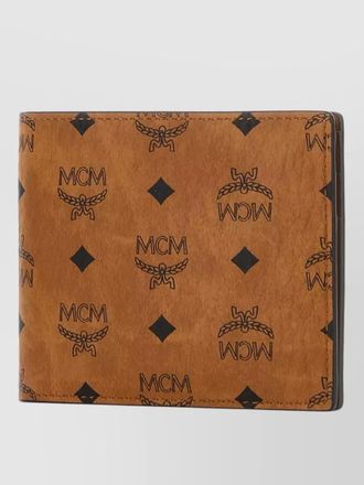 MCM printed canvas wallet