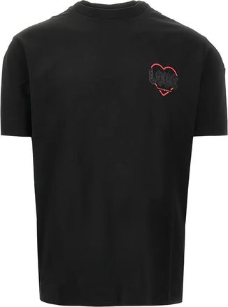 Emporio Armani T-shirt Valentines Day con stampa - Nero