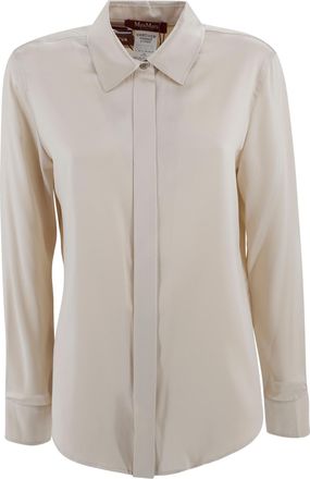 Max Mara Classic Silk Satin Shirt
