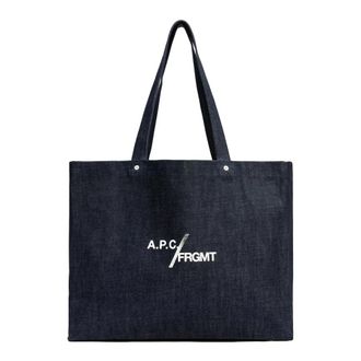 A.P.C. Shopper Je Sors Ce Soir - Heren - Shoppers - Blauw - ONE Size - Tassen