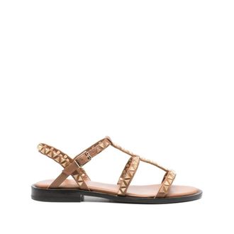 Ash Flat Sandals, female, Brown, Size: 10 US Brown Polinesia Sandals for Women