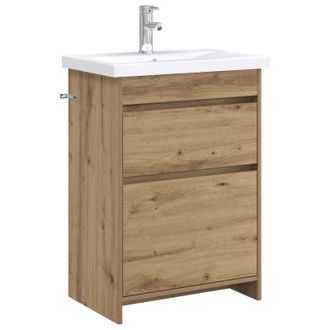 vidaXL Juego De Muebles De Ba&ntilde;o Roble Artisan 61 X 40 X 84,5 Cm Vidaxl