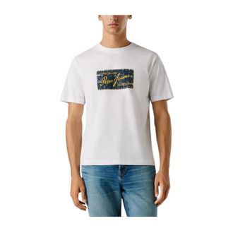 Pepe Jeans London T-Shirts, male, White, Size: XL Suen Tee