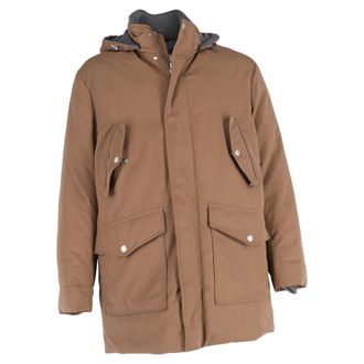 Brunello Cucinelli Brunello Cucinelli Pre-owned Mens Hooded Jacket in Brown Cotton - Size Medium