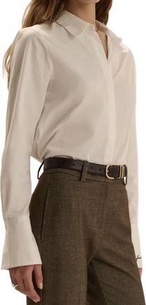 Favorite Daughter The Classic Poplin Blouse In White