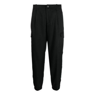 Brunello Cucinelli Black Wool Relaxed Trousers, Brand Size 52 (US Size 36)