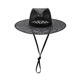 Ruslan Baginskiy Fedora hoed - Dames - Accessoires - Zwart - Maat: S Leer
