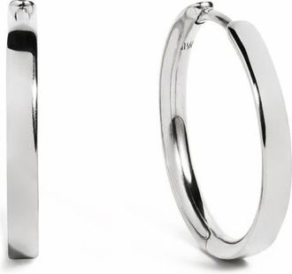 Monica Vinader Essential Small Hoop Earrings in Sterling Silver at Nordstrom