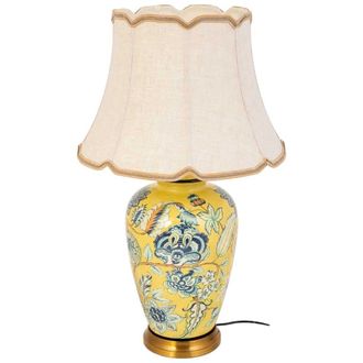 Wanderlust Deco L&aacute;mpara de mesa de ceramica amarillo d45x78