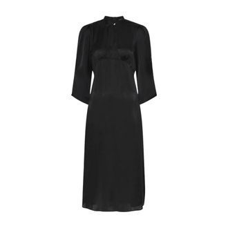 Bruuns Bazaar Midi Jurken - Dames - Jurken - Zwart - Maat: L