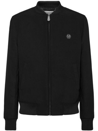 Philipp Plein Bomber Skull & Bones - Nero