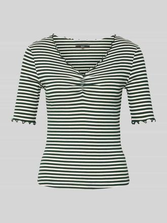 Zero T-Shirt mit Wellensaum in Dunkelgruen, Gr&ouml;&szlig;e 44