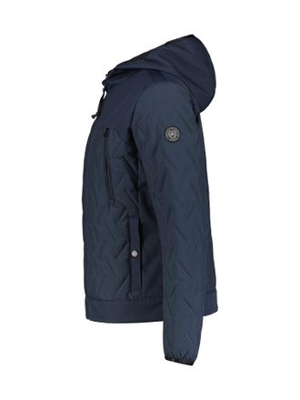 Lerros Steppjacke LERROS Herren Steppjacke mit Kapuze, Herren, Gr. XXL, blau (classic navy), 100% Polyester, Jacken Steppjacke