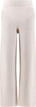 Hev&ograve; Wijde broek - Dames - Wijde Broeken - Beige - XS - Polyester - Broeken