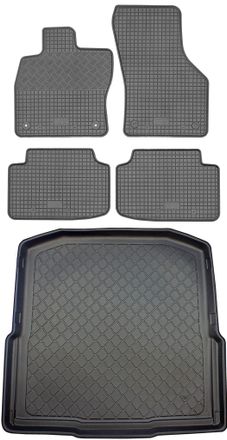 OEM Skoda Octavia Iii 5e Kombi (5 Puertas) De 05.2013 A 05.2020. Juego: Alfombrillas De Goma Para Coche + Alfombrilla Para Maletero