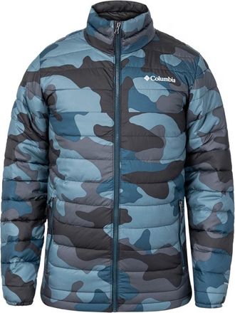 Columbia Jassen, Heren, Blauw, S, Polyester, Heren Powder Jas