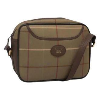 Burberry Pre-owned Cross Body Bags, female, Brown, Size: ONE SIZE Pre-owned Canvas Shoulder Bag