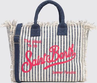 MC2 Saint Barth Borsa Colette in lino a righe