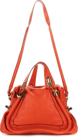 Chlo&eacute; Pre-owned Womens Medium Paraty Shoulder Bag - Orange - One Size