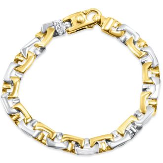 Pompeii3 Mens Link 14k Gold (27gram) or Platinum (44gram) 8mm Bracelet 8.5