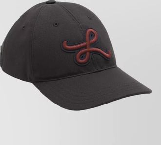 Loewe canvas cap featuring refined applique detail