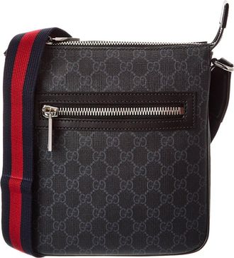 Gucci Small Gg Supreme Canvas & Leather Crossbody