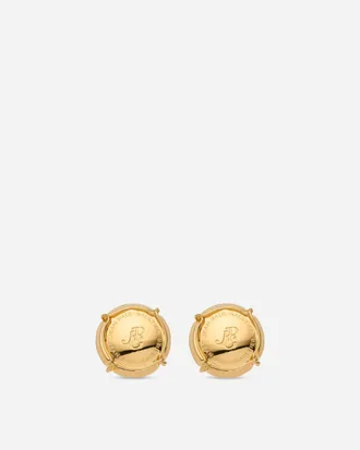 Jean Paul Gaultier Champagne Earrings Gold