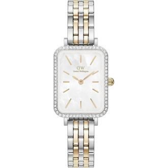Daniel Wellington Quadro Bezel Link - Dames - Horloges - Grijs - ONE Size - Accessoires