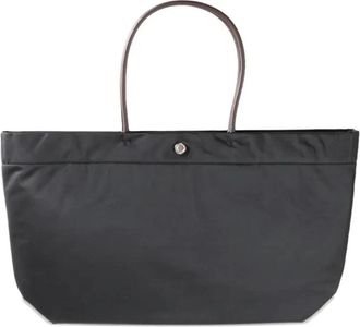 Tory Burch Ella Twist Reversible Tote - Dames - Shoppers - Zwart - ONE Size - Leer - Tassen