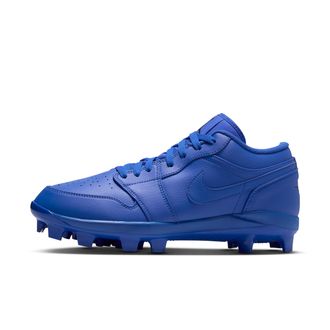 Nike Jordan Mens Jordan 1 Retro MCS Low Baseball Cleats in Blue | CJ8524-402