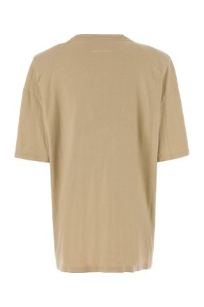 Maison Margiela Horse-Graphic Cotton T-Shirt - Beige