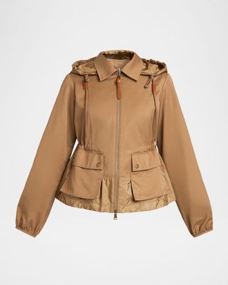 Moncler Adenium Jacket with Detachable Hood