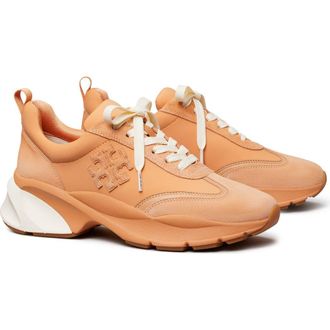 Tory Burch Good Luck Sneaker in Peach Parfait/peach Parfait/Peach Par at Nordstrom, Size 6.5