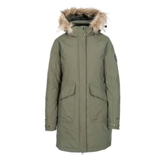 Trespass Womens Bettany DLX Down Jacket in Green - Size 10 UK