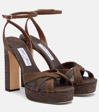 Jimmy Choo London Kove woven platform sandals