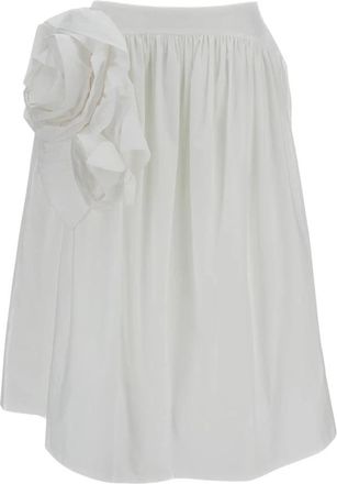 Simone Rocha Basque Rok - Dames - Midirokken - Wit - XS - Katoen - Rokken