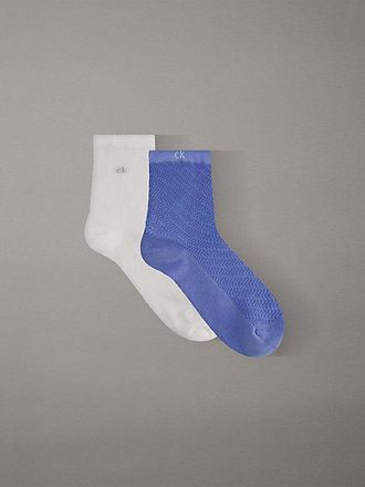 Calvin Klein 2 Pack Soft Texture Ankle Socks