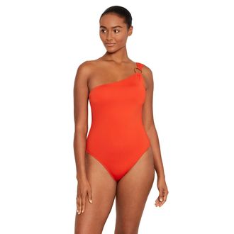 Ralph Lauren Asymmetrisch badpak Beach Club Solids
