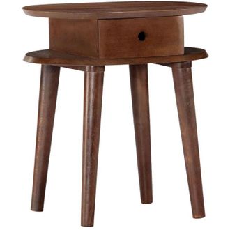 vidaXL Vidaxl Mesita De Noche De Madera Maciza De Acacia 50x35x55 Cm