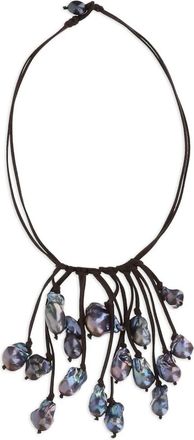 Mela Su&egrave;de halsketting - Zwart