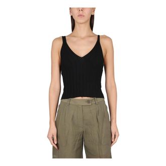 Helmut Lang Angela Tank Top - female - Helmut Lang - Sleeveless Tops - Black - M - Tops