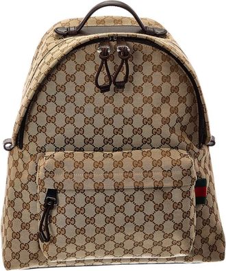 Gucci Gg Canvas Backpack