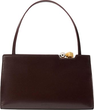 Jacquemus Dark Brown Salon Medium Shoulder Bag