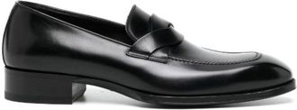Tom Ford Crossover Leather Penny Loafers - Mens - Leather