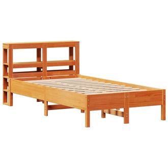 Berkfield Home Decorative Bed Frame without Mattress Wax Brown 100x200 cm Solid